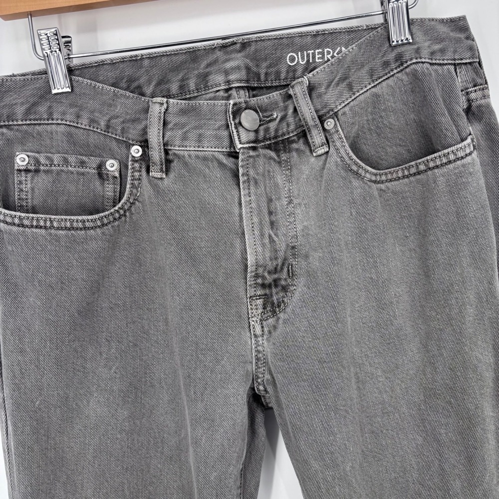 Outerknown SEA Jeans Mens 32x33 (Tag 30x34) Gray‎ Drifter Tapered Organic Cotton